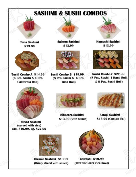 Aj sushi - Order all menu items online from AJ Hibachi - Charlotte Hall for takeout. The best Japanese in Charlotte Hall, MD. Opens Soon. 11 ... AJ Dinner . 20 pcs sashimi, 10 pcs sushi and Rainbow Roll. $59.95. Baked Roll. Simba Roll. Simba Roll . Crab stick , avocado, cream cheese inside, top w. baked spicy snapper. $12.95.